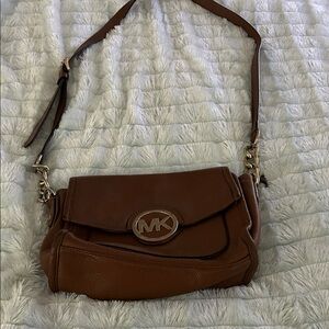 Michael Kors Tan Leather Crossbody Bag
